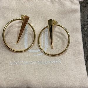 Uncommon James gold shot in the dark earrings